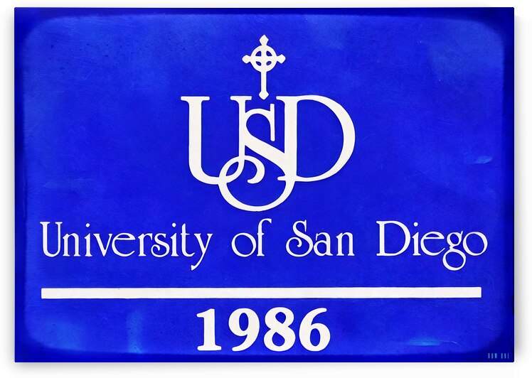 1986 University of San Diego Art by Row One Brand