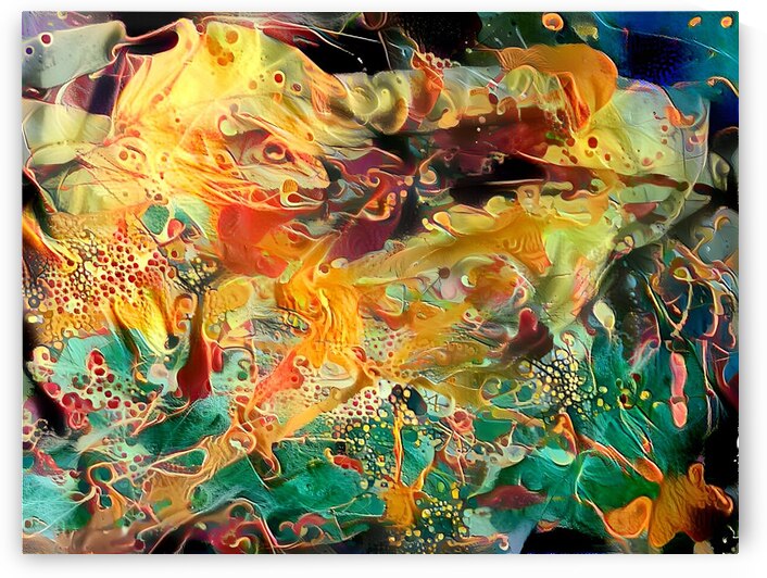 vibrant tendrils of light by Luciano