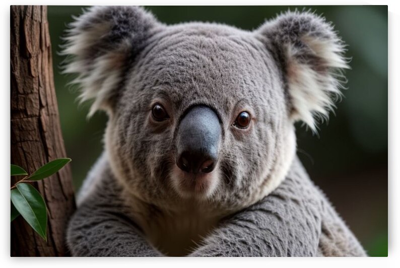 Cute Koala Stare by Dan Santay