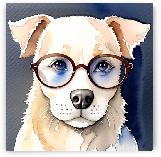 Dog with Glasses by Dan Santay