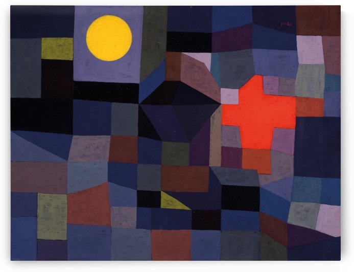 Fire at the full moon by Paul Klee