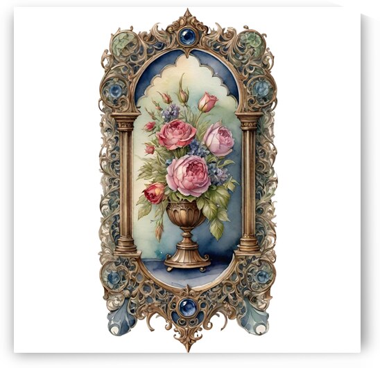 Victorian Floral Elegance by MUST MOFASA