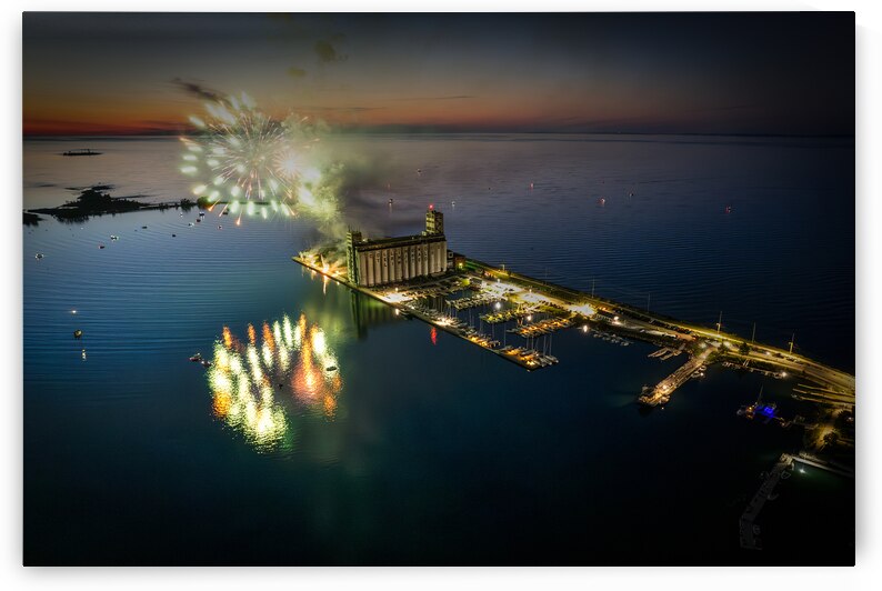 Historic Collingwood Harbour on Canada Day by Eden Remme Watt