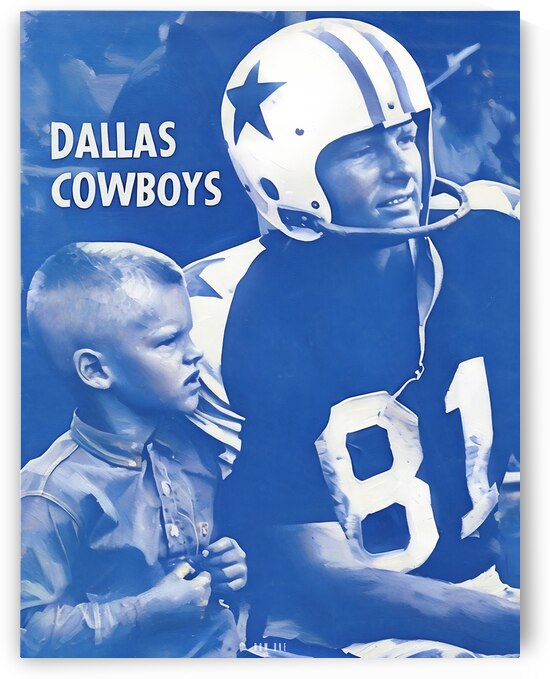 1963 Dallas Cowboys Football Art by Row One Brand
