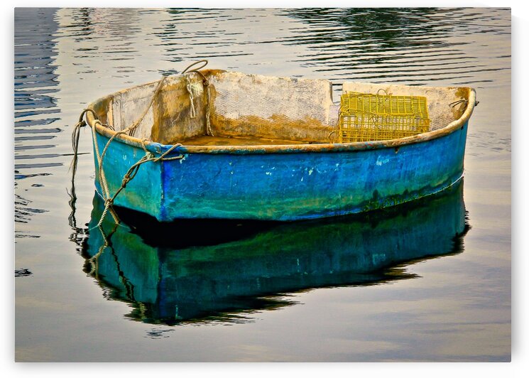 Anchored Boat at Dawn by Dave Therrien