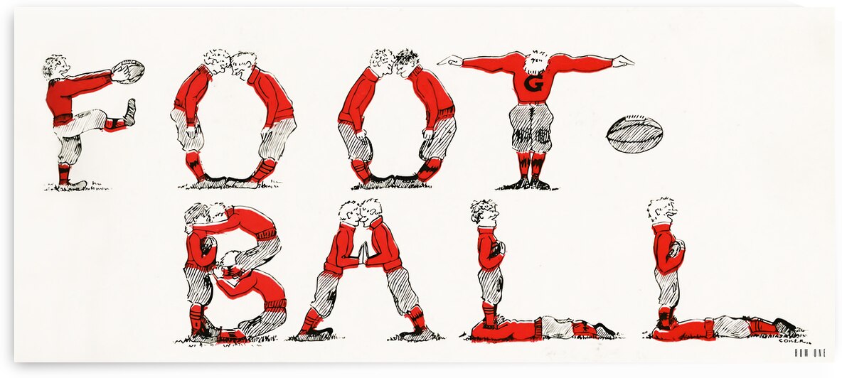 Early 1900s Georgia Football by Row One Brand