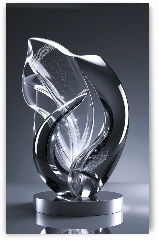 Abstract Sculpture  1 BW  by Byron Johnson