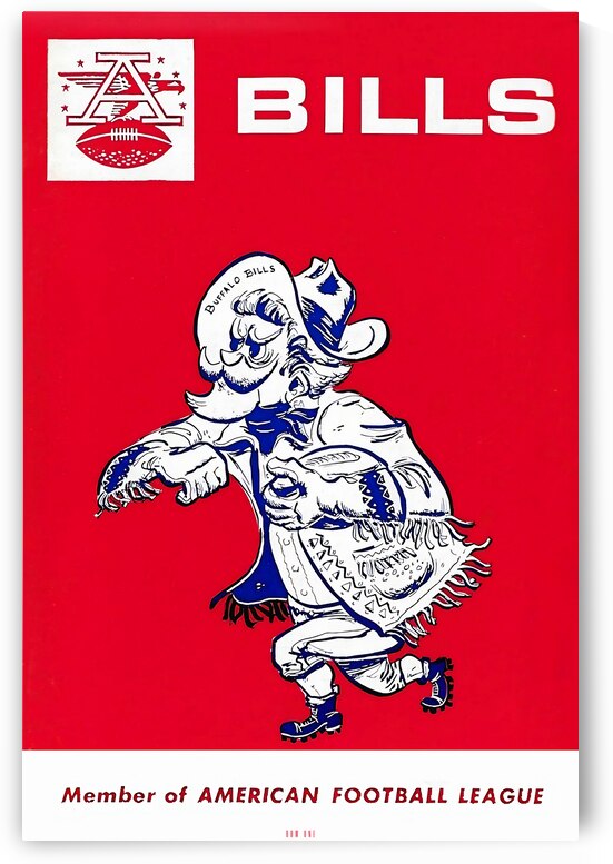 1960s Buffalo Bills Art by Row One Brand