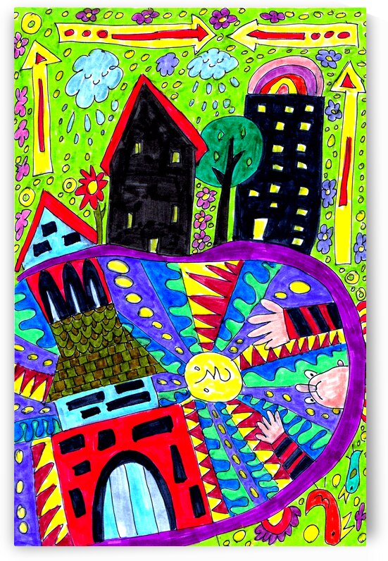 Abstract Doodle Art Chaos by Catriona Roberts Nature Photography and Designs