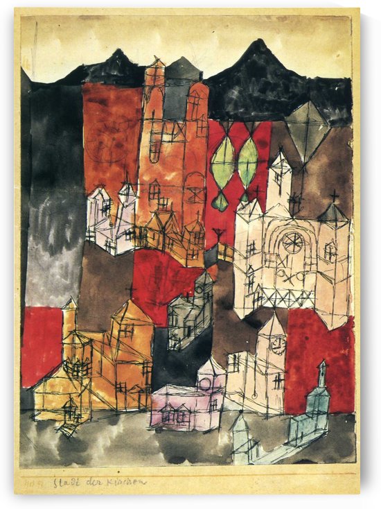 City of churches by Paul Klee