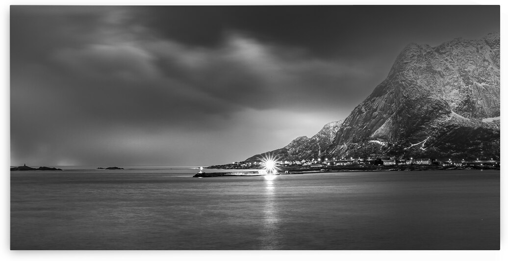 Reine Mountain Silhouette by Norma Brandsberg Photography