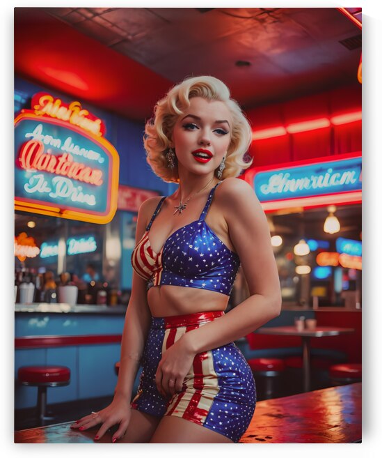 AI Art Pop Art Superstars Marilyn Monroe 6 by TOPARTGALLERY