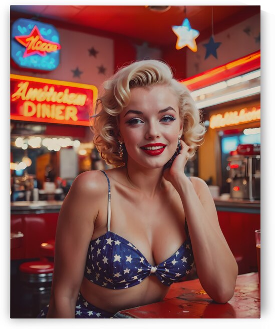 AI Art Pop Art Superstars Marilyn Monroe 7 by TOPARTGALLERY