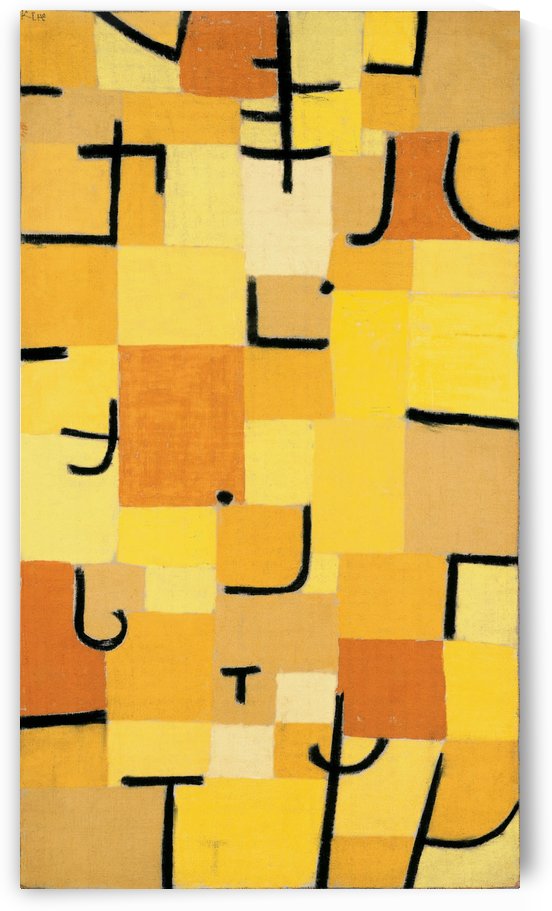 Characters in yellow by Paul Klee