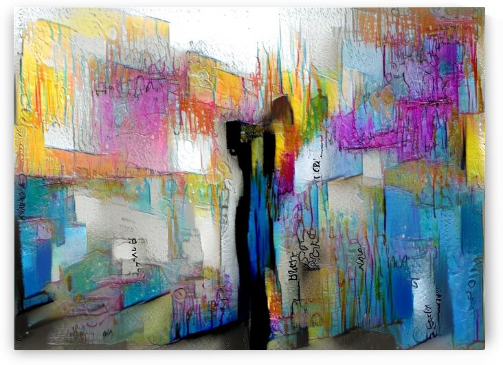 a trail of footprints by Luciano