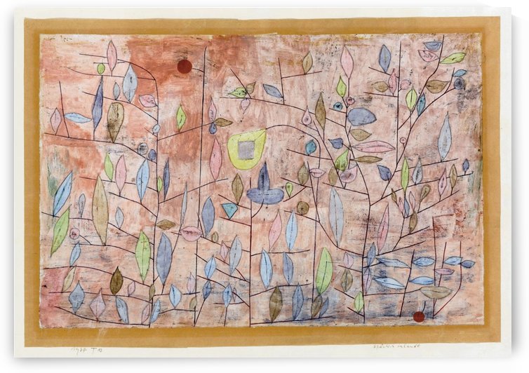 Sparse foliage by Paul Klee