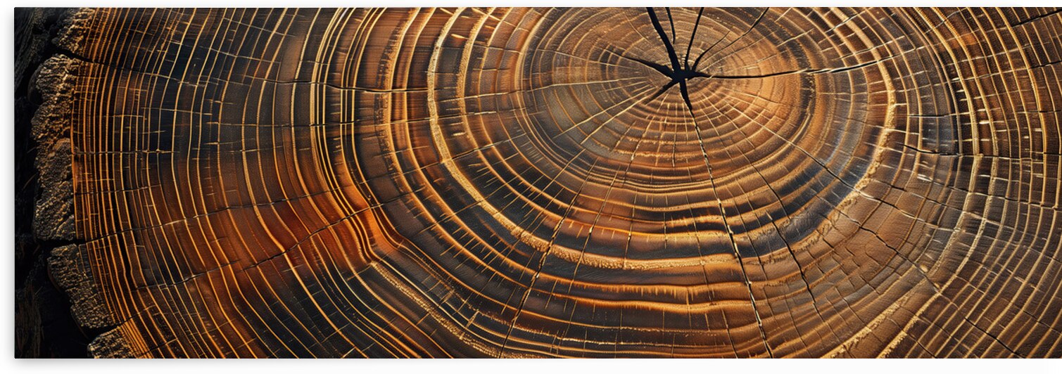 Cut Tree Trunk Rings by New York Art Studio