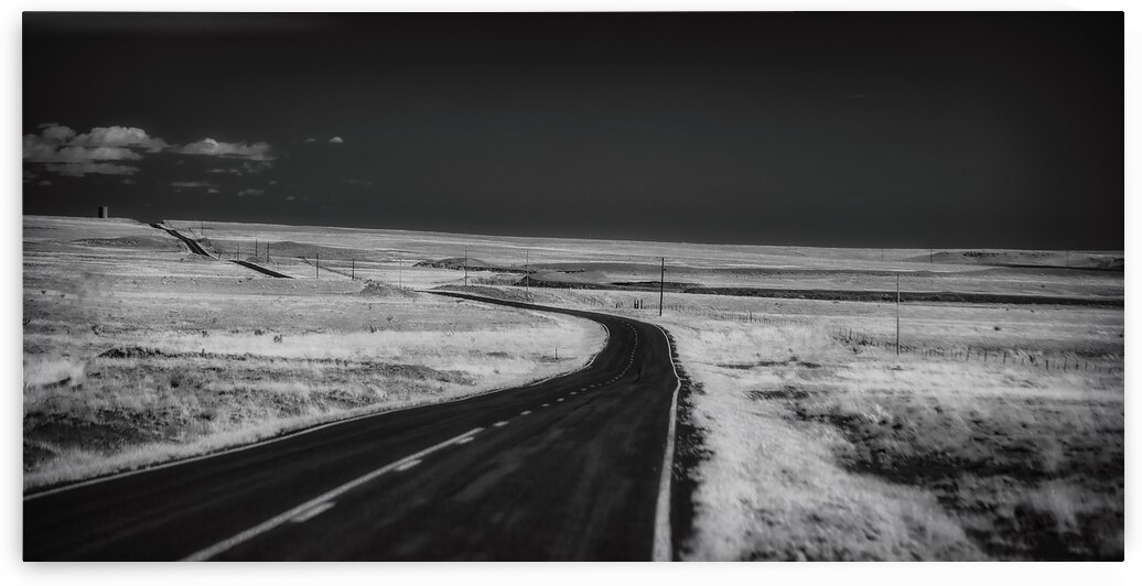 Horizon of Infinite Solitude: Long Black Road by Dream World Images