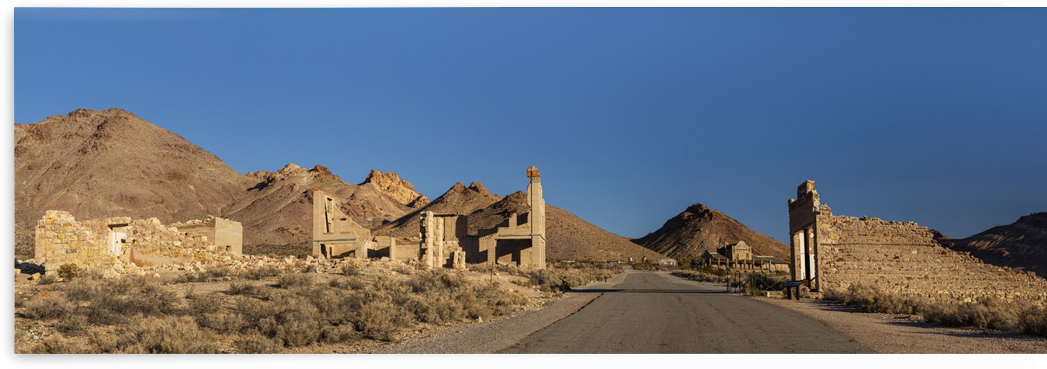 The Road to Rhyolite - Rhyolite ghost town near Beatty Nevada by Mike Lee