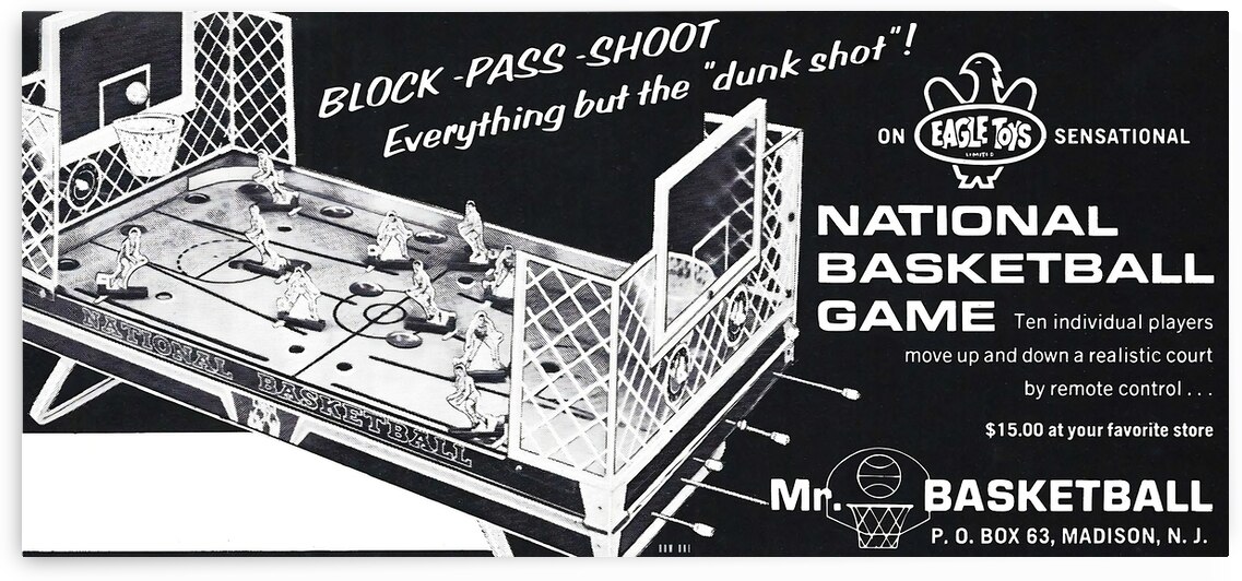 1960s National Basketball Game Ad by Row One Brand