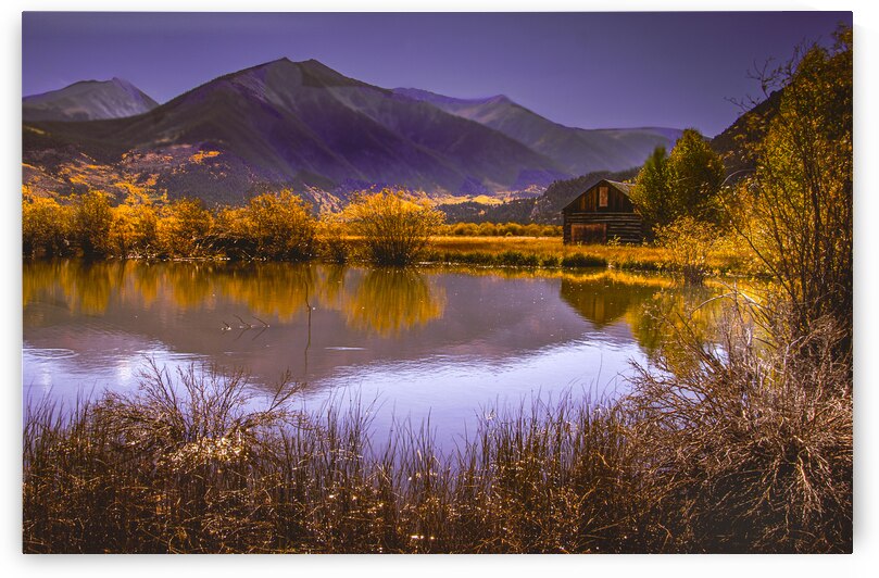 Colorado Twin Lakes Cabin Beside the Lake by Norma Brandsberg Photography
