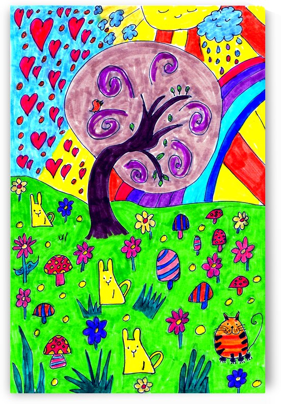 Abstract Doodle Tree by Catriona Roberts Nature Photography and Designs