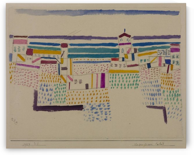 Castle at the sea by Paul Klee
