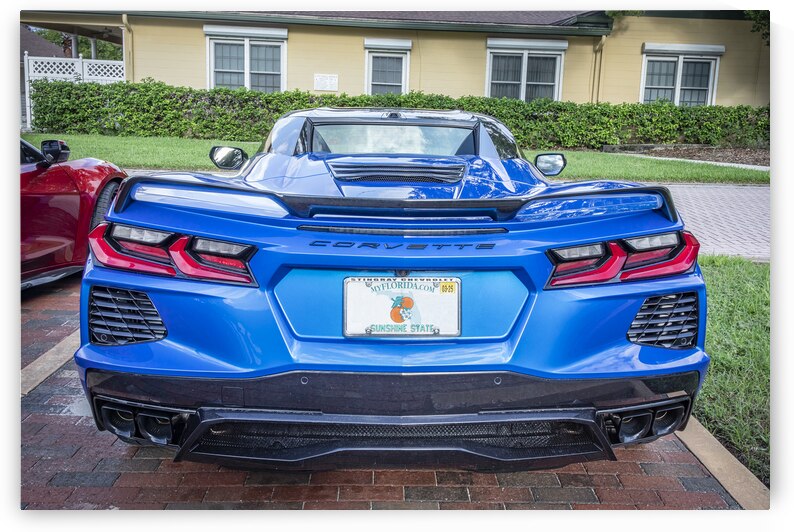 2024 Riptide Blue Corvette Stingray C8 X12 1 by Rich Franco