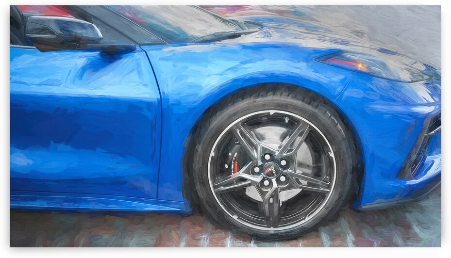 2024 Riptide Blue Corvette Stingray C8 X12 6 by Rich Franco
