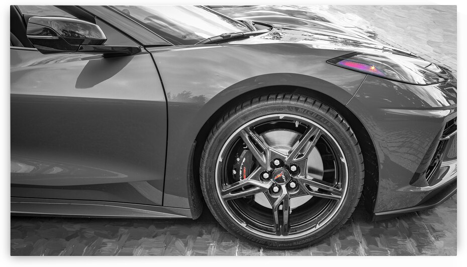 2024 Riptide Blue Corvette Stingray C8 X12 14 by Rich Franco