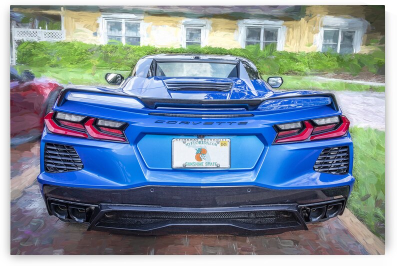 2024 Riptide Blue Corvette Stingray C8 X12 21 by Rich Franco