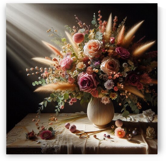 Table Bouquet in Light by Legacy Artworks