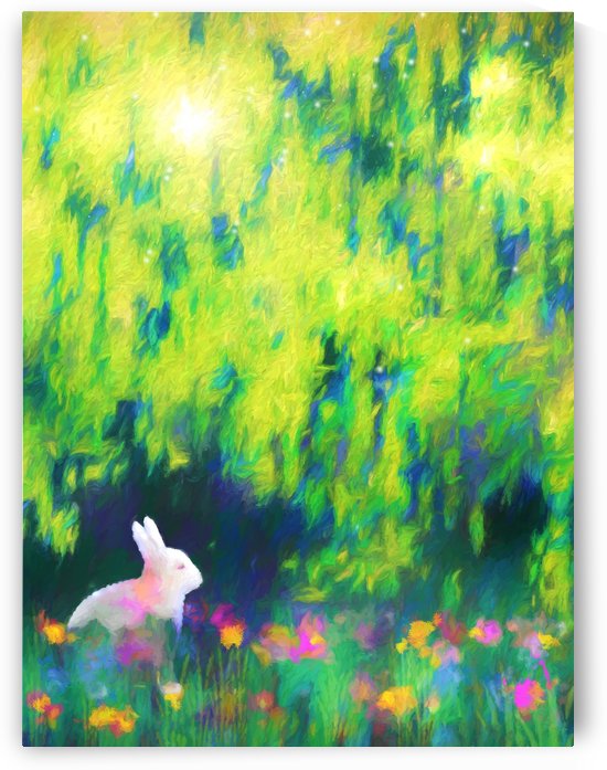 Bunny beneath the Willow Tree by Jon Woodhams