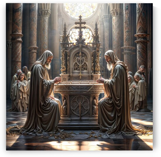 Monks in Contemplation  by Aniima Illussiya