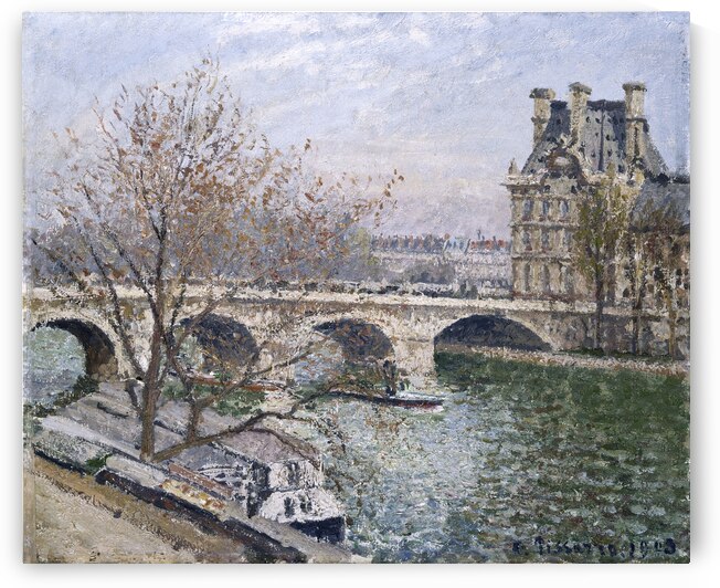 The Pont Royal and the Pavillon de Flore by Camille Pissarro by Tony Tudor
