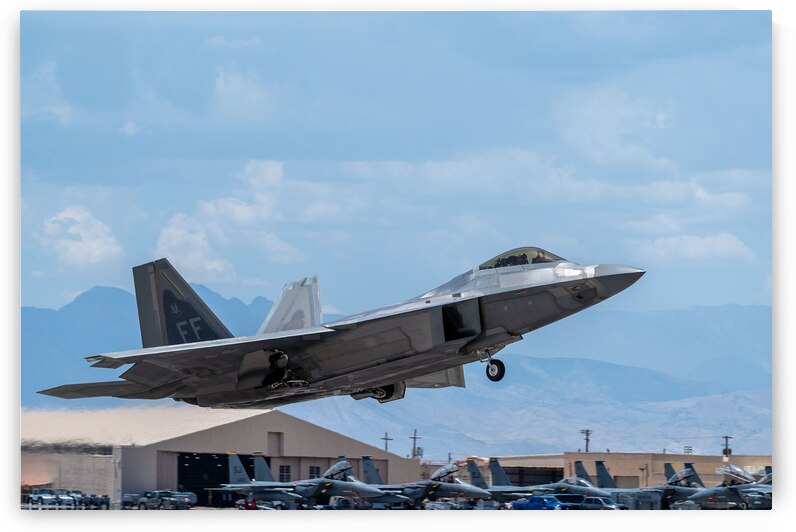 F-22 Raptor Taking Off by Conceptual Photography