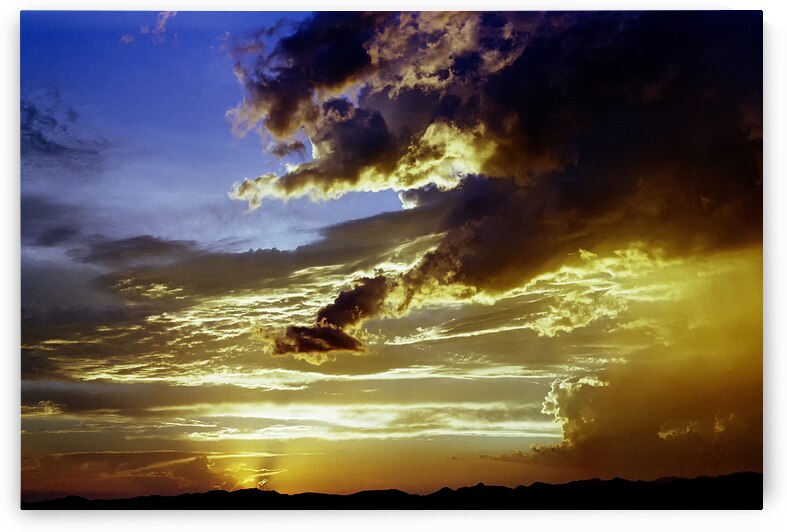 Golden Hour Sky Over the Desert by Shallowshark