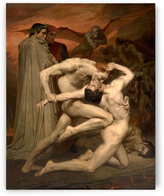 William-Adolphe Bouguereau - Dante and Virgil Dante et Virgile 1850 by Wirla