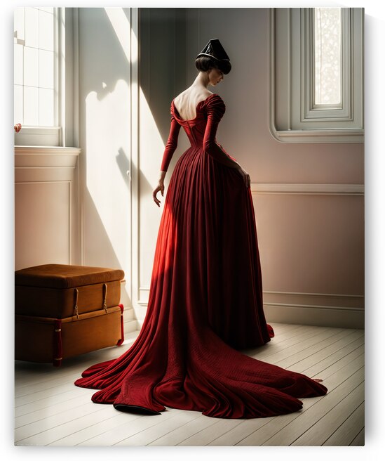  Woman in a Red Gown  by Aniima Illussiya