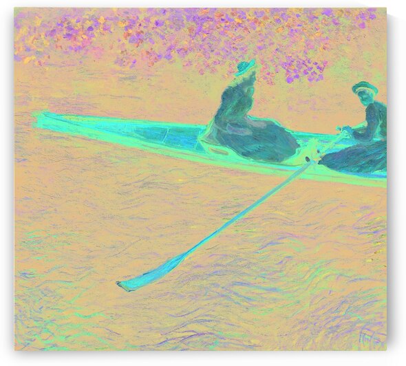 Claude Monet   Boating on the River Epte 1890 by Wirla