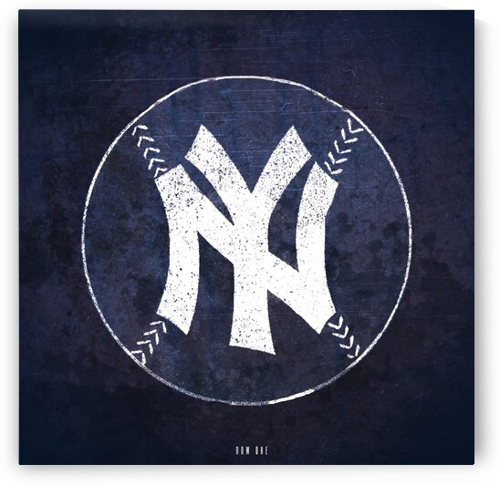 1950s Yankee Baseball Art by Row One Brand