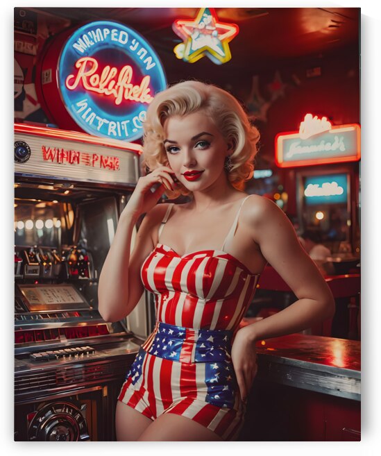 AI Art Pop Art Superstars Marilyn Monroe 14 by TOPARTGALLERY