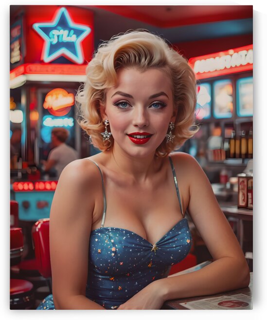 AI Art Pop Art Superstars Marilyn Monroe 19 by TOPARTGALLERY