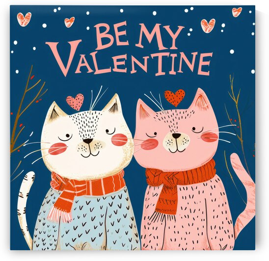 Valentines Day Cats 01 Be My Valentine by Matthias Hauser
