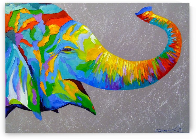 Smiling elephant by Olha Darchuk 
