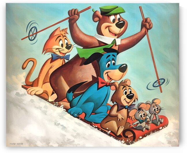 1960 Yogi Bear Cartoon Art by Row One Brand