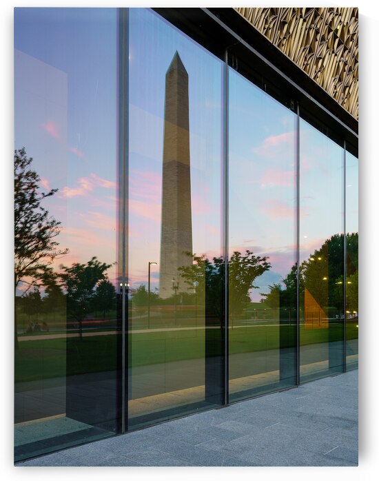 Reflection of Washington in African American Museum by Steve Heap
