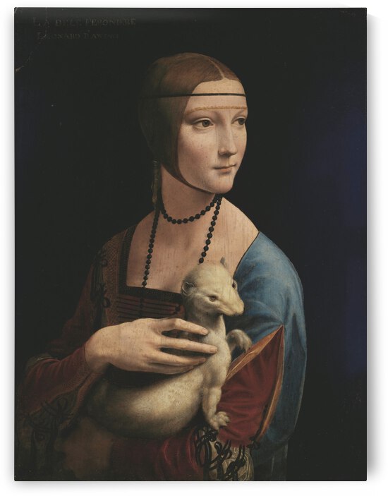 Leonardo da Vinci. The Lady with an Ermine Cecilia Gallerani HD 300ppi by Stock Photography
