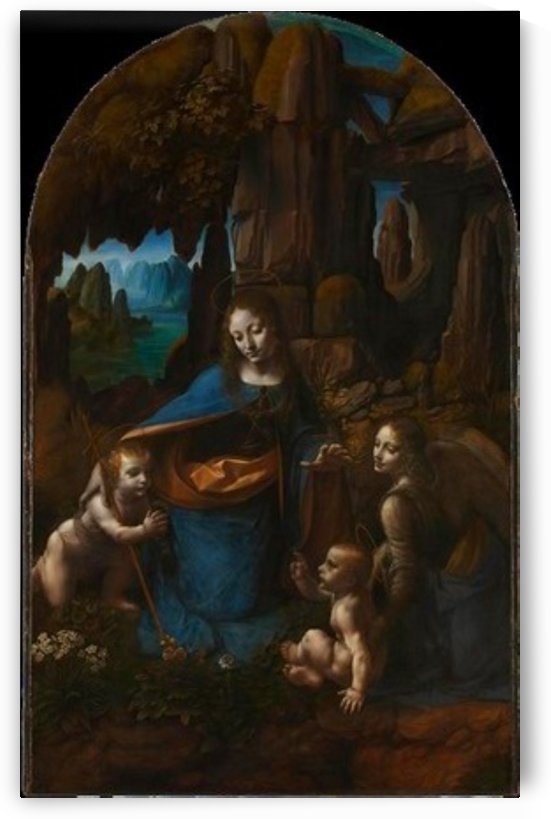 Leonardo da Vinci. The Virgin of the Rocks HD 300ppi by Stock Photography