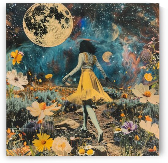 Abstract Modern Art Painting Print Mixed Media Collage Wall Art for Home Décor Unique Original Christmas Gift By Acclaimed Artist Kate Colson 1 by Kate Colson Studio